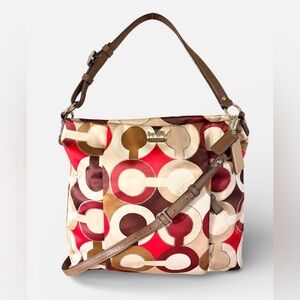 COACH Madison Graphic Op Art Metallic Isabelle Bag